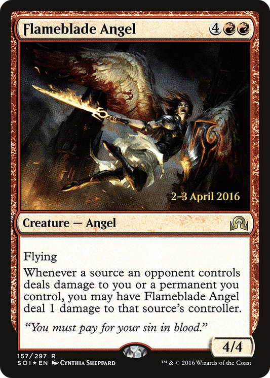 Flameblade Angel (157) (Prerelease) - Foil