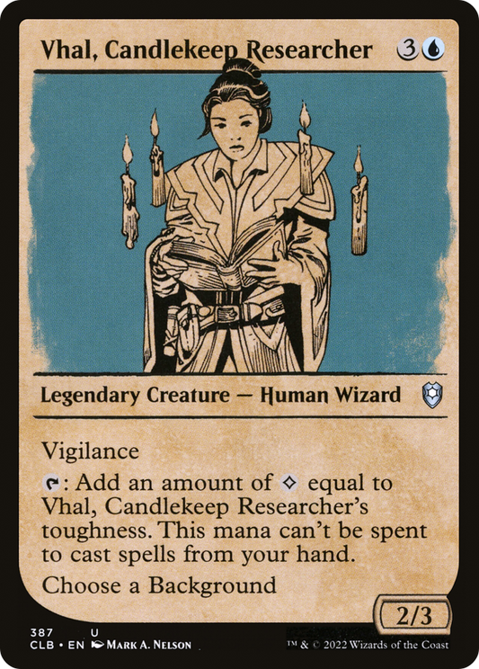 Vhal, Candlekeep Researcher (387) (Showcase)
