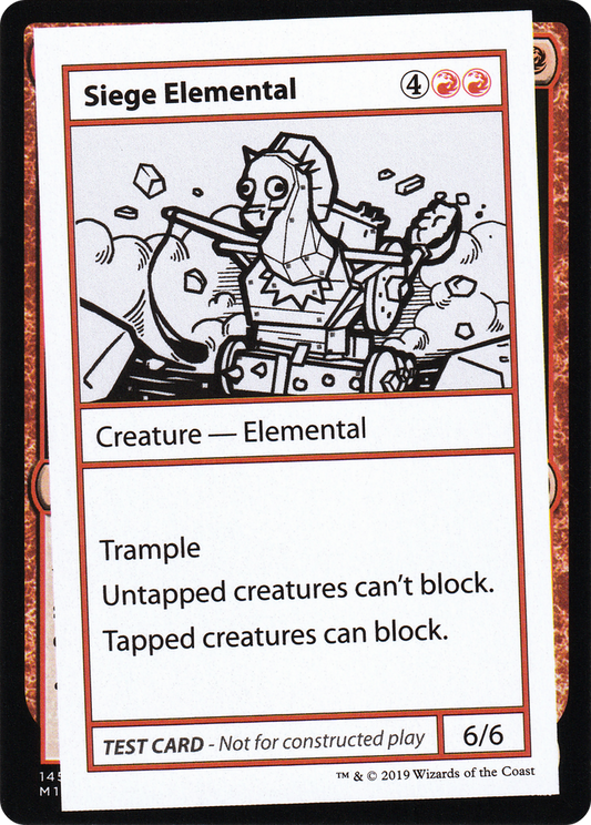 Siege Elemental (No PW Symbol)