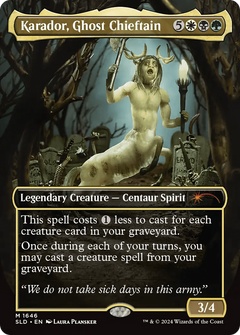 Karador, Ghost Chieftain (1646) (Borderless)
