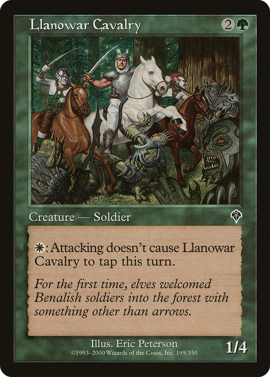 Llanowar Cavalry - Foil