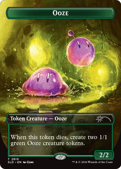Ooze Token (2819) (Borderless) (SLD) - Foil