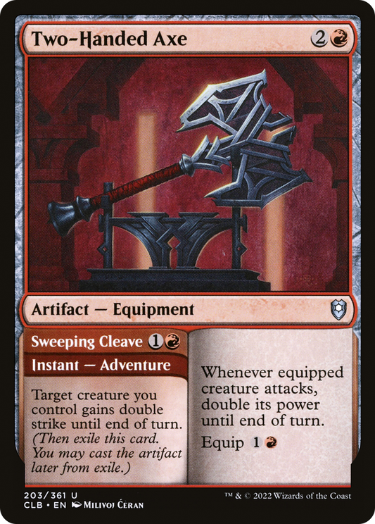 Two-Handed Axe // Sweeping Cleave - Foil
