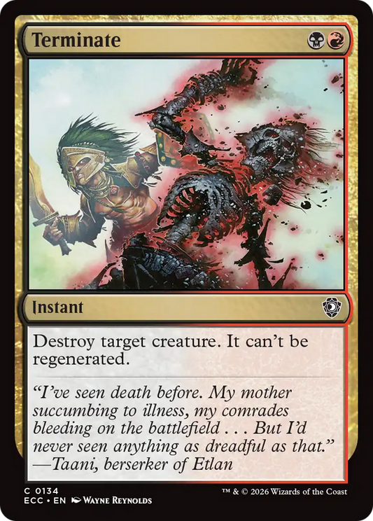 Terminate (0134) (ECC)