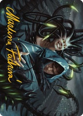 Phyrexian Arena (22/81) Art Card (AONE) - Gold-Stamped Signature
