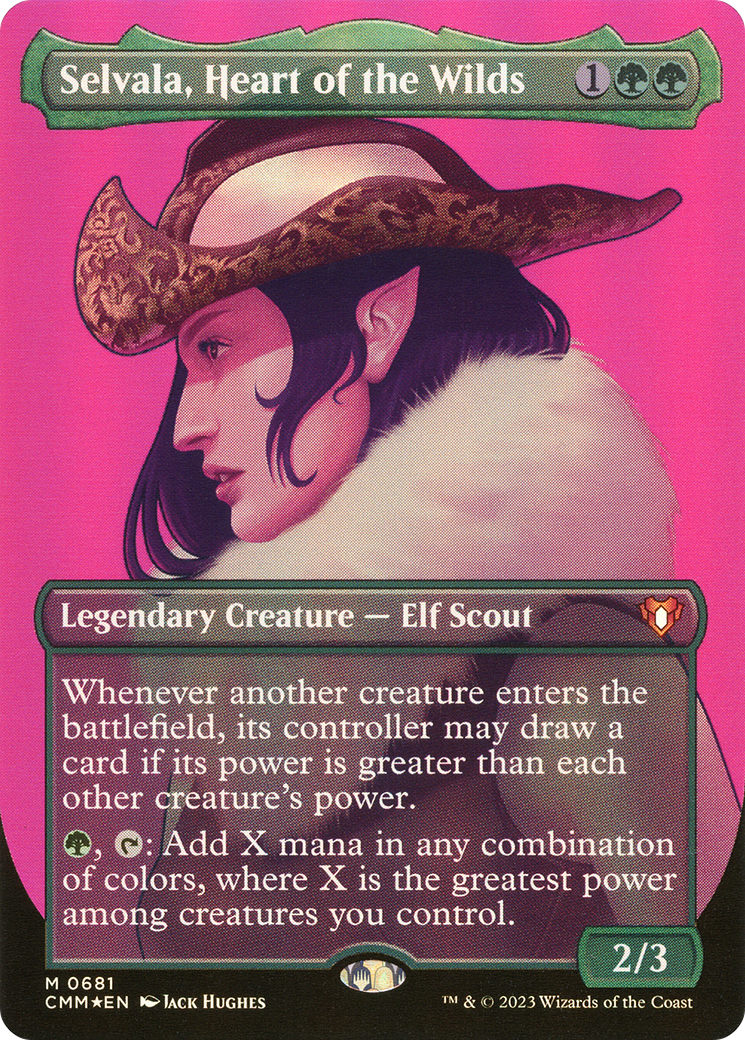 Selvala, Heart of the Wilds (1064) (Borderless) - Textured Foil