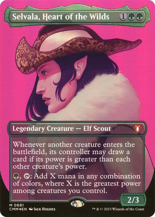 Selvala, Heart of the Wilds (1064) (Borderless) - Textured Foil