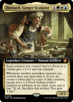 Brenard, Ginger Sculptor (0035) (Extended Art) - Foil