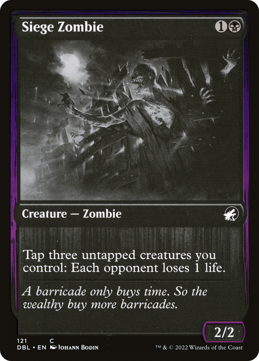Siege Zombie - Foil