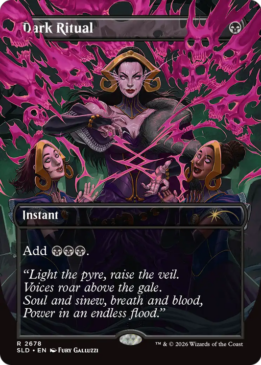 Dark Ritual (2678) (Borderless) (SLD) - Foil