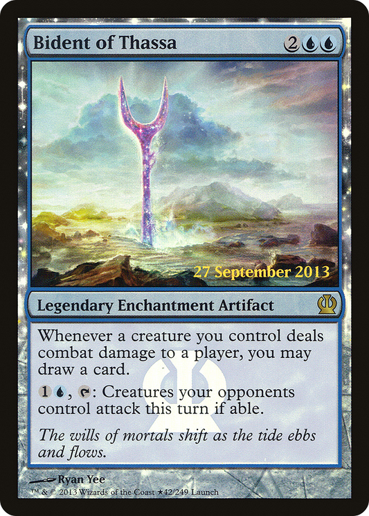 Bident of Thassa (042) (Prerelease) (PTHS) - Foil