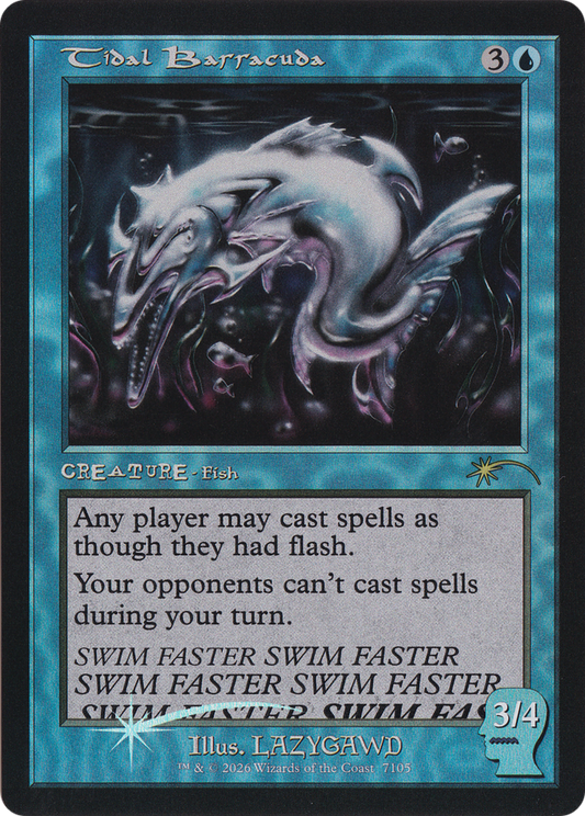 Tidal Barracuda (7105) (Showcase) (SLD) - Foil