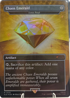 Chaos Emerald [Lotus Petal] (7035) (Borderless) (Yellow) - Foil