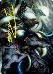 Lunar Rejection (23/81) Art Card (AVOW) - Gold-Stamped Signature