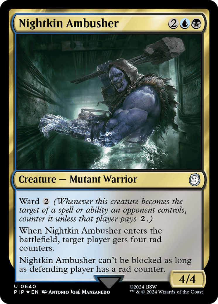 Nightkin Ambusher (0640) - Surge Foil