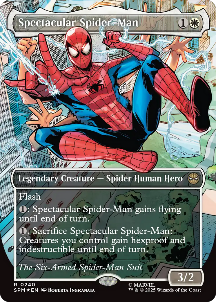 Spectacular Spider-Man (0240) (Borderless) - Textured Foil