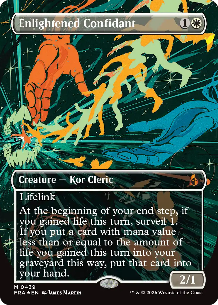 Enlightened Confidant (0439) (Borderless) (FRA) - Foil
