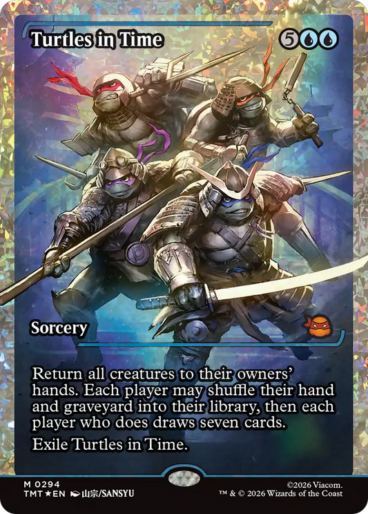 Turtles in Time (0294) (Showcase) (TMT) - Fracture Foil