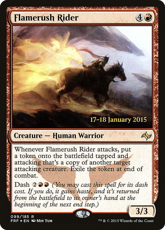 Flamerush Rider (099) (Prerelease) - Foil