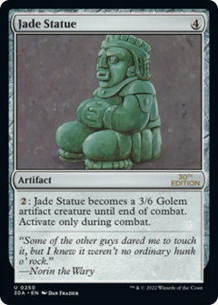 Jade Statue (Modern Frame)
