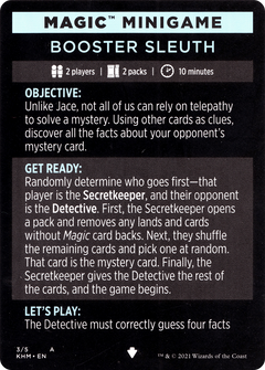 Magic Minigame: Booster Sleuth (MKHM)