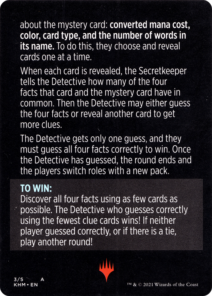 Magic Minigame: Booster Sleuth (MKHM)