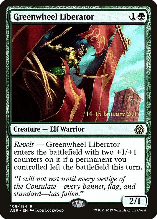 Greenwheel Liberator (108) (Prerelease) - Foil