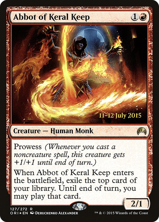 Abbot of Keral Keep (127) (Prerelease) - Foil