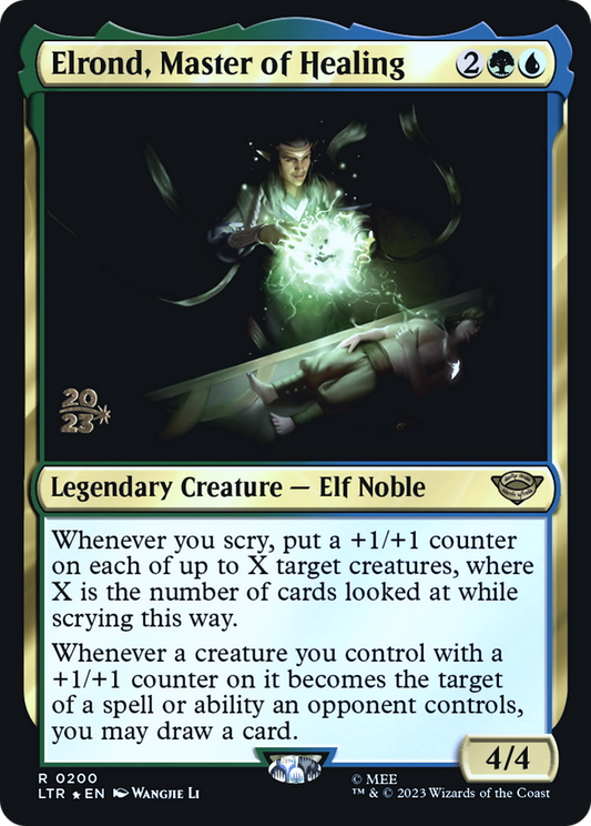 Elrond, Master of Healing (0200) (Prerelease) - Foil