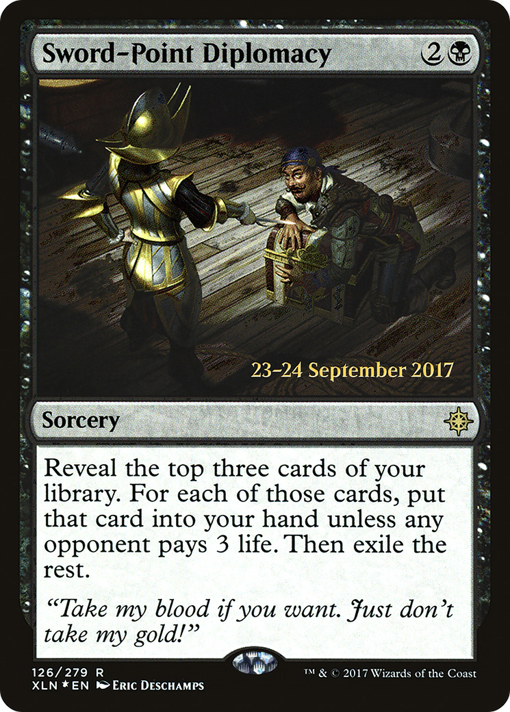Sword-Point Diplomacy (126) (Prerelease) - Foil