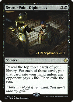 Sword-Point Diplomacy (126) (Prerelease) - Foil