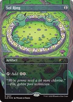 Sol Ring (2417) (Borderless) (SLD) - Foil