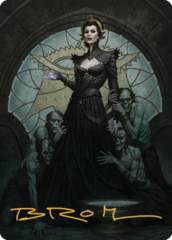 Liliana of the Veil (24/81) Art Card (ADMU) - Gold-Stamped Signature