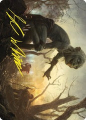 Smeagol, Helpful Guide (24/81) Art Card (ALTR) - Gold-Stamped Signature