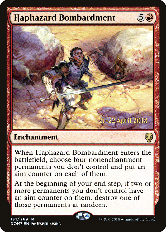 Haphazard Bombardment (131) (Prerelease) - Foil