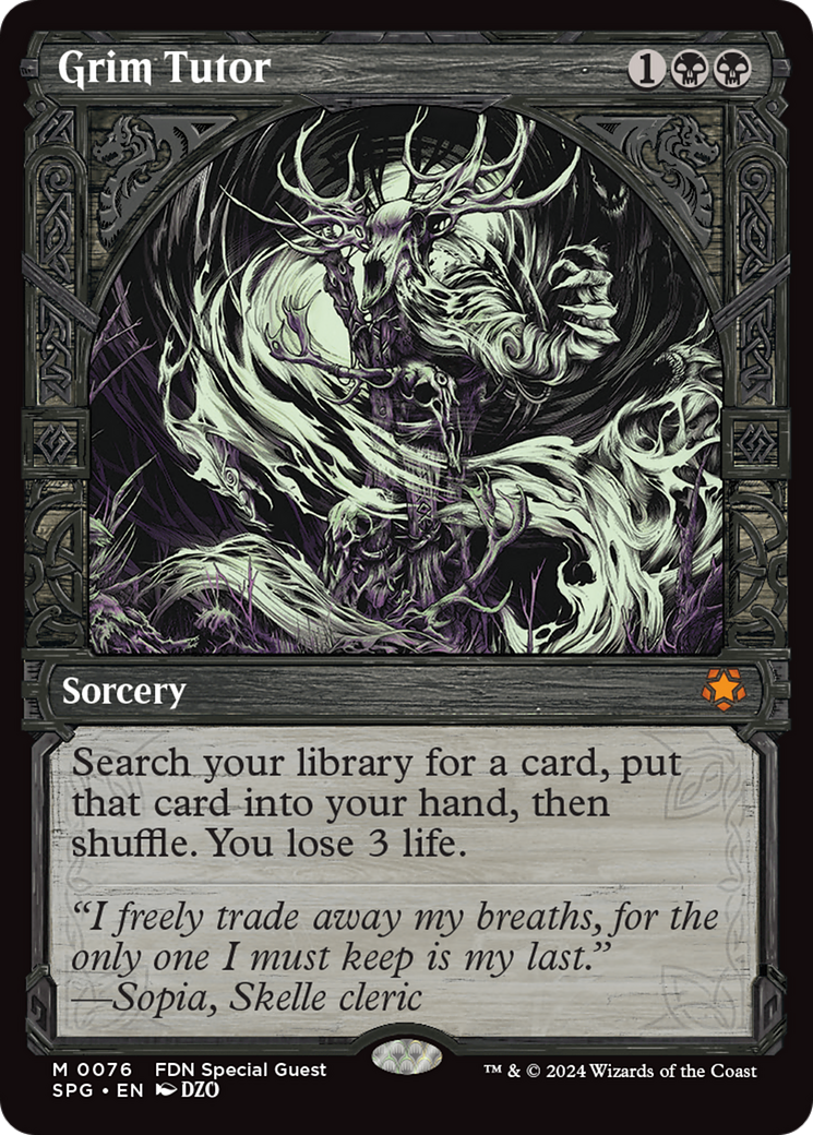Grim Tutor (0076) (Showcase) - Foil