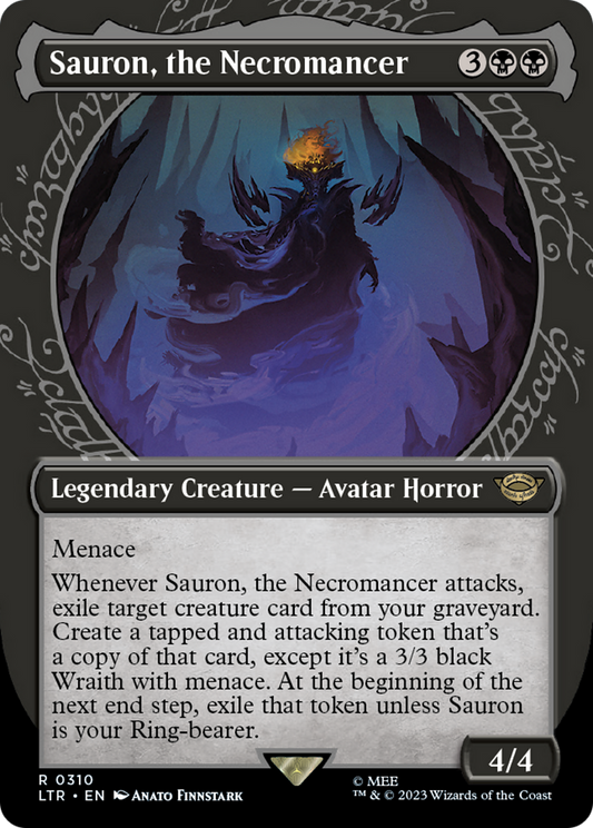 Sauron, the Necromancer (0310) (Borderless) (Showcase)