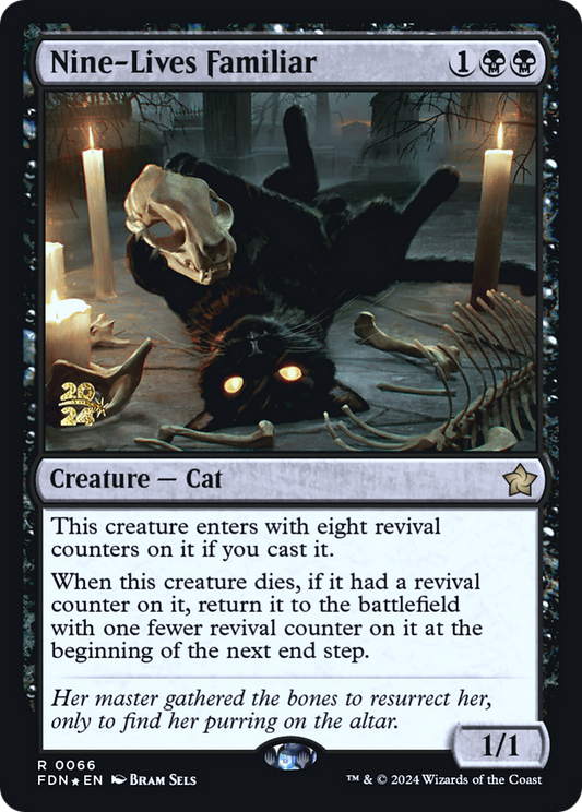 Nine-Lives Familiar (0066) (Prerelease) - Foil