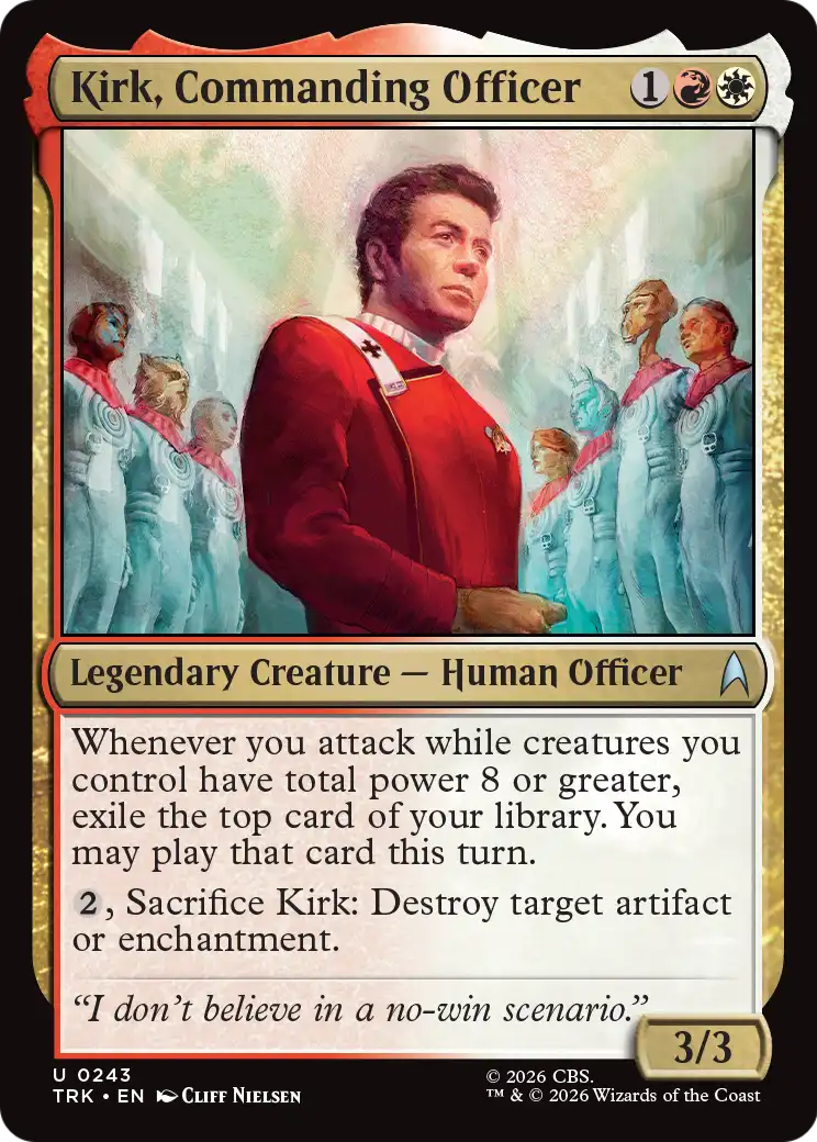 Kirk, Commanding Officer (TRK)