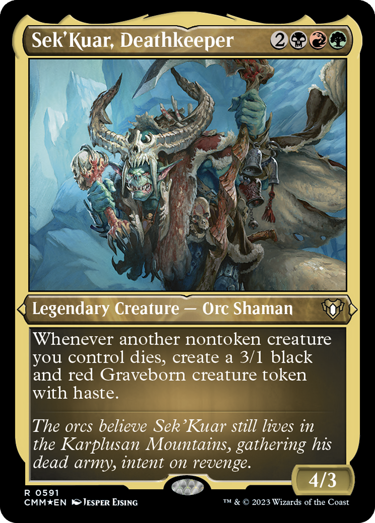 Sek'Kuar, Deathkeeper (0591) - Foil Etched