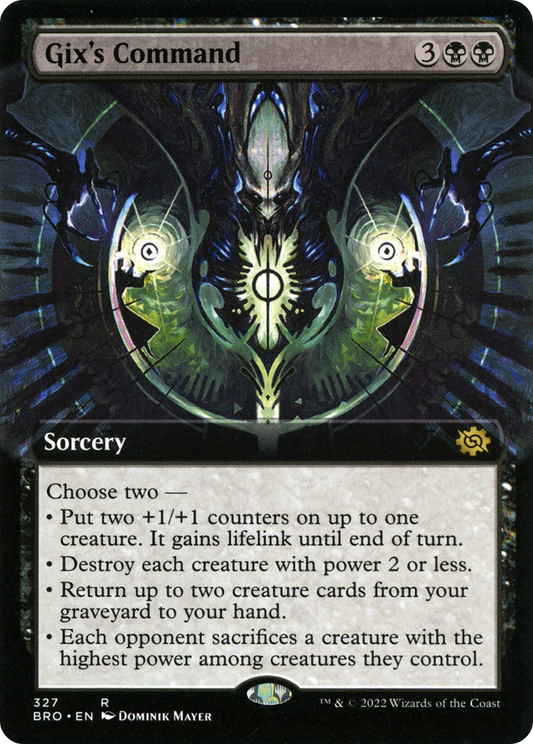 Gix's Command (327) (Extended Art) - Foil