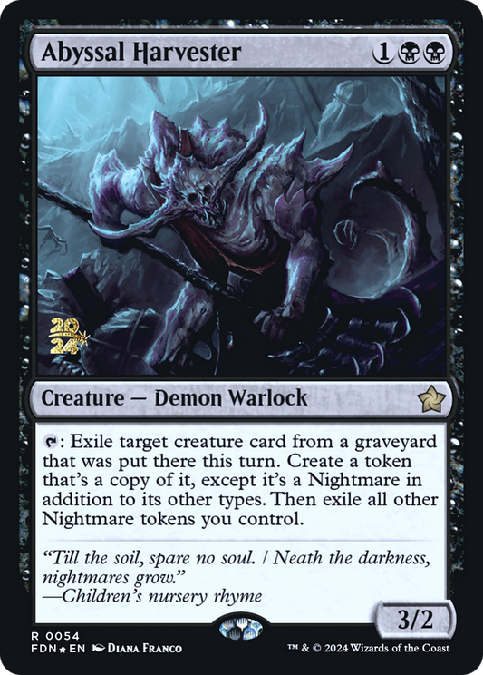 Abyssal Harvester (0054) (Prerelease) - Foil