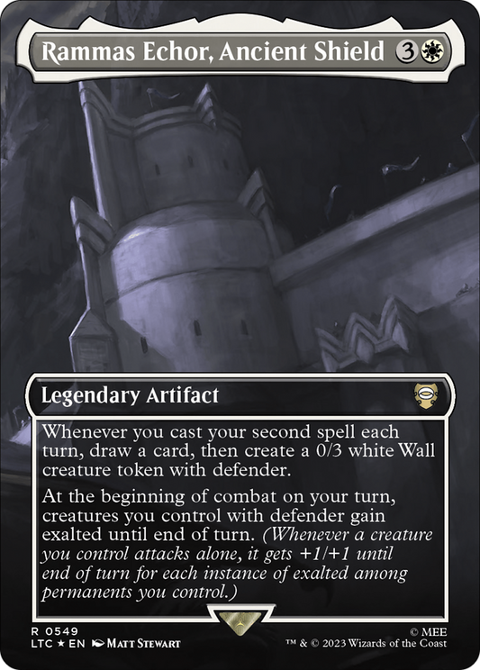 Rammas Echor, Ancient Shield (0549) (Borderless) - Surge Foil