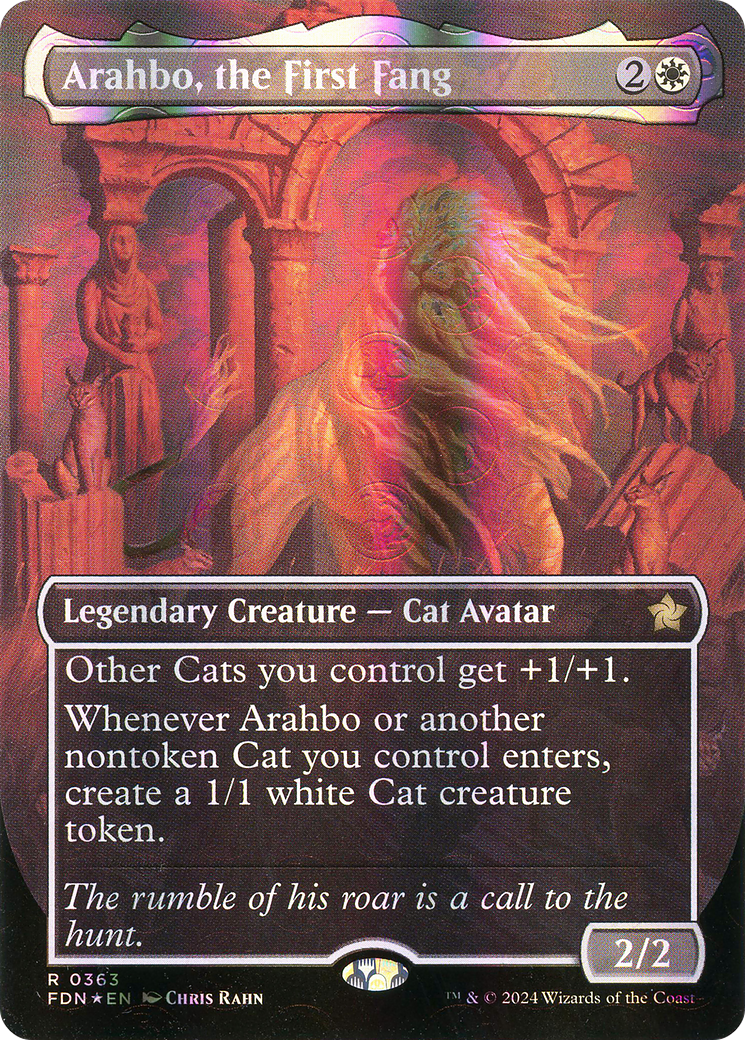 Arahbo, the First Fang (0363) (Borderless) - Mana Foil