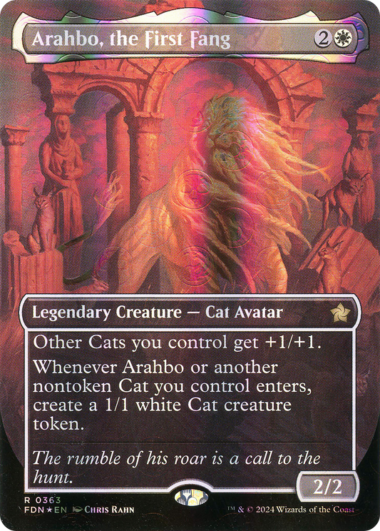 Arahbo, the First Fang (0363) (Borderless) - Mana Foil