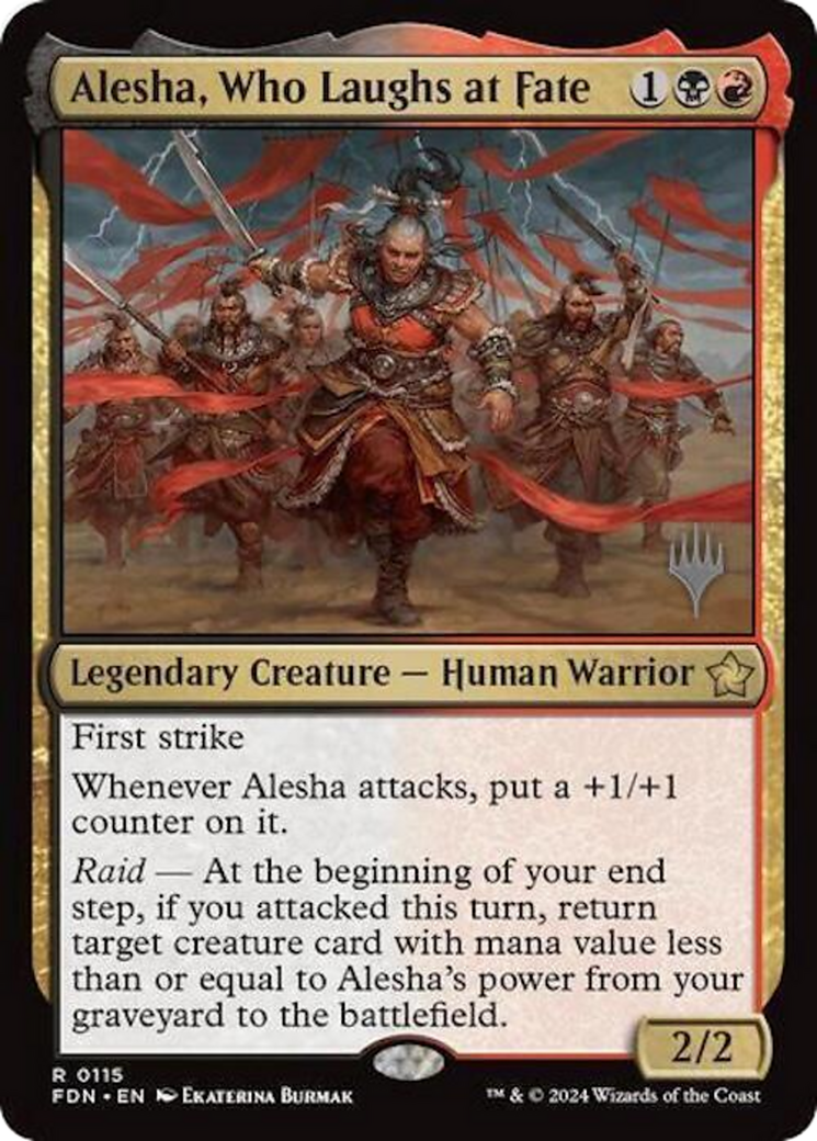 Alesha, Who Laughs at Fate (0115) (Promo Pack) - Foil