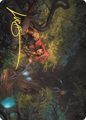 Brave the Wilds (25/81) Art Card (AWOE) - Gold-Stamped Signature
