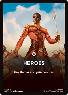 Heroes (0001) (Theme Card) (FMSC)