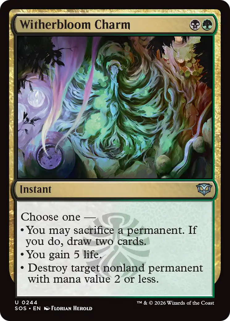 Witherbloom Charm (0244) (SOS)