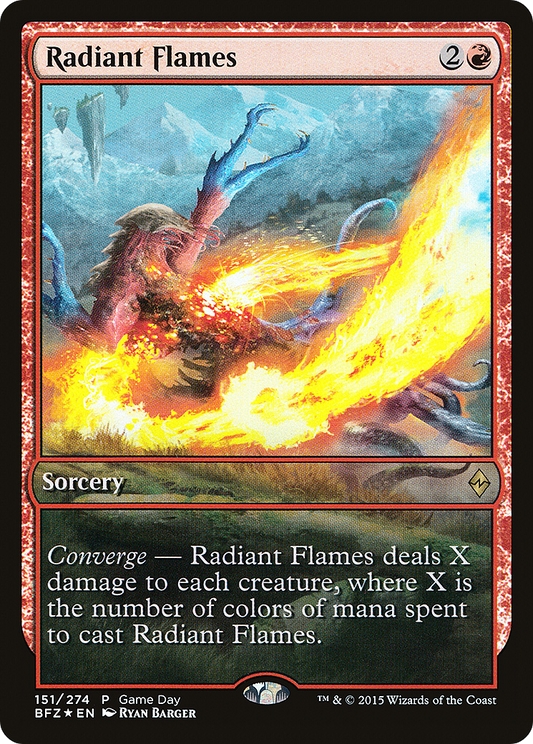 Radiant Flames (151) (Game Day) - Foil